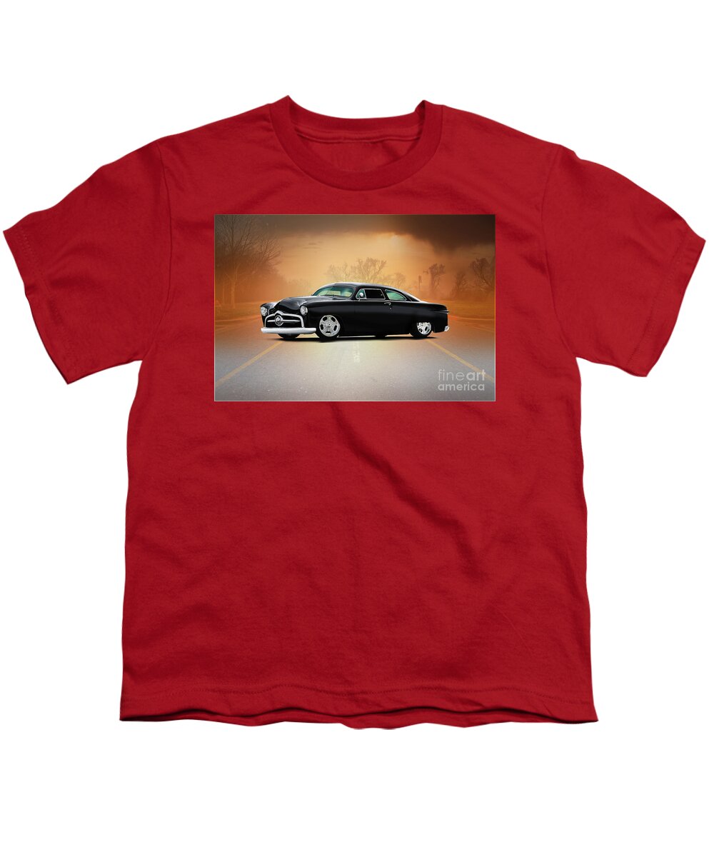 1950 Ford Coupe Youth T-Shirt featuring the photograph 1954 Ford Custom Coupe by Dave Koontz