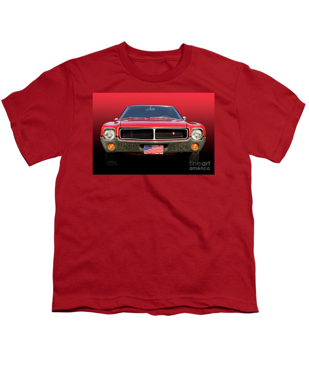 Automobile Youth T-Shirt featuring the photograph 1968 AMC Javelin SST by Dennis Hedberg