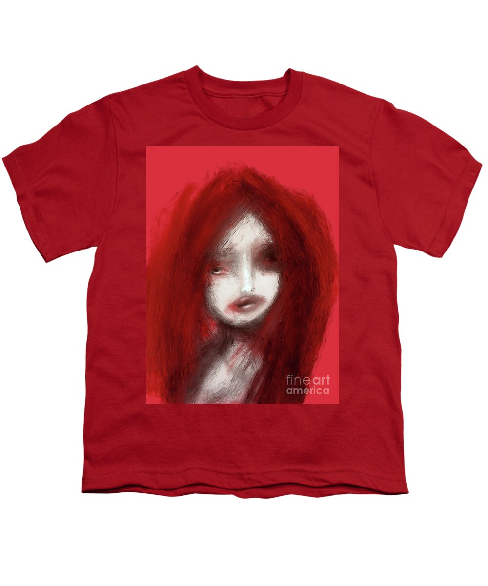 Geometry Youth T-Shirt featuring the painting 41121 F by Bill Owen