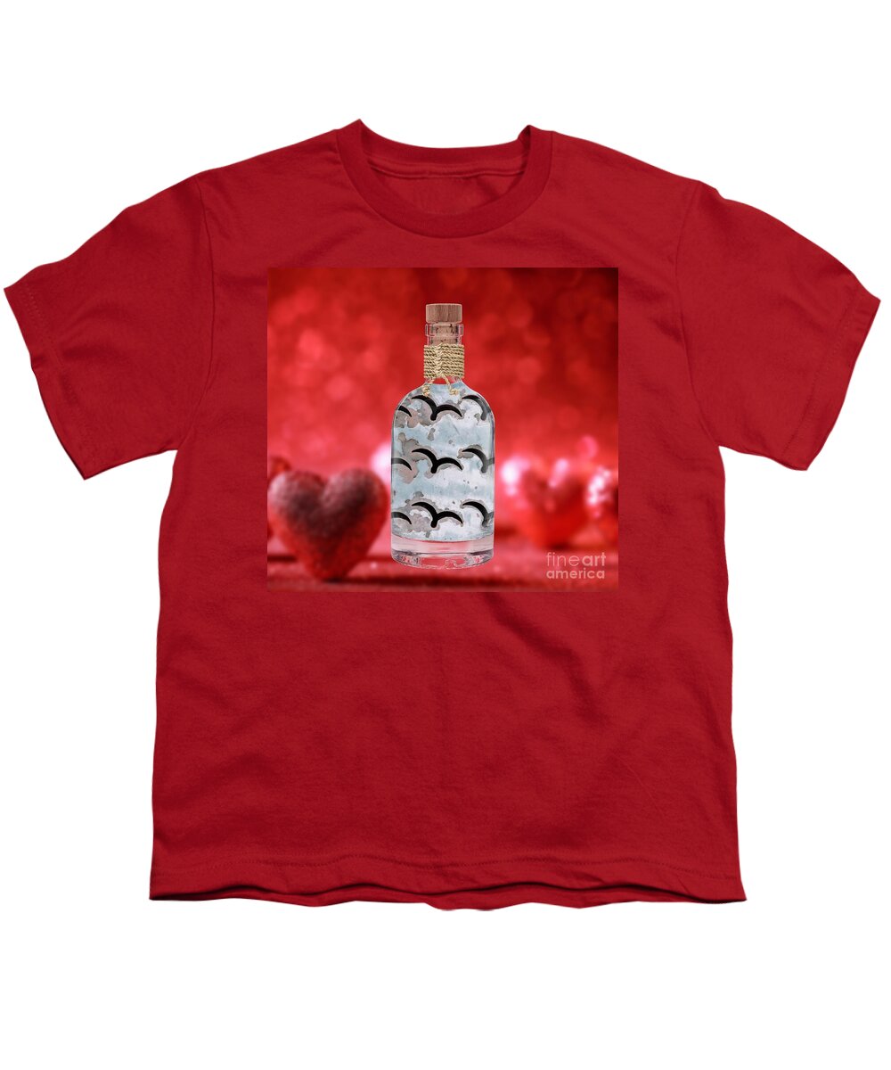Photograph Youth T-Shirt featuring the digital art Elixir Red by Alexandra Vusir