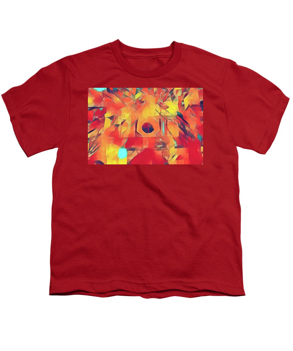 Fiesta Youth T-Shirt featuring the digital art Fiesta Mexicana Abstract by Tatiana Travelways
