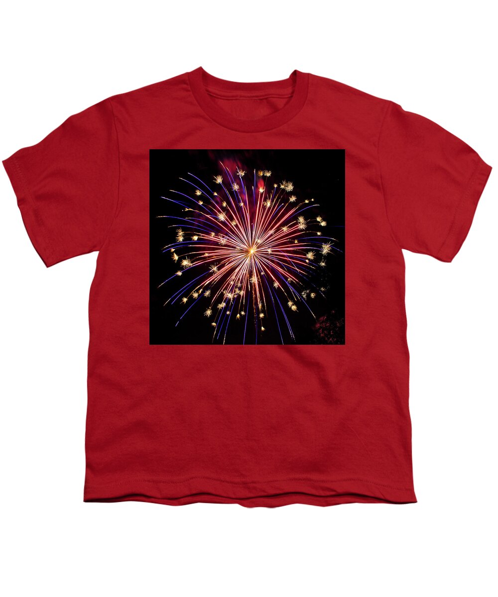 Fireworks Youth T-Shirt featuring the photograph Fireworks by Patti Deters