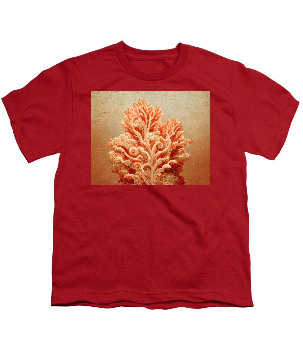 Coral Youth T-Shirt featuring the digital art From the Depths by Nickleen Mosher