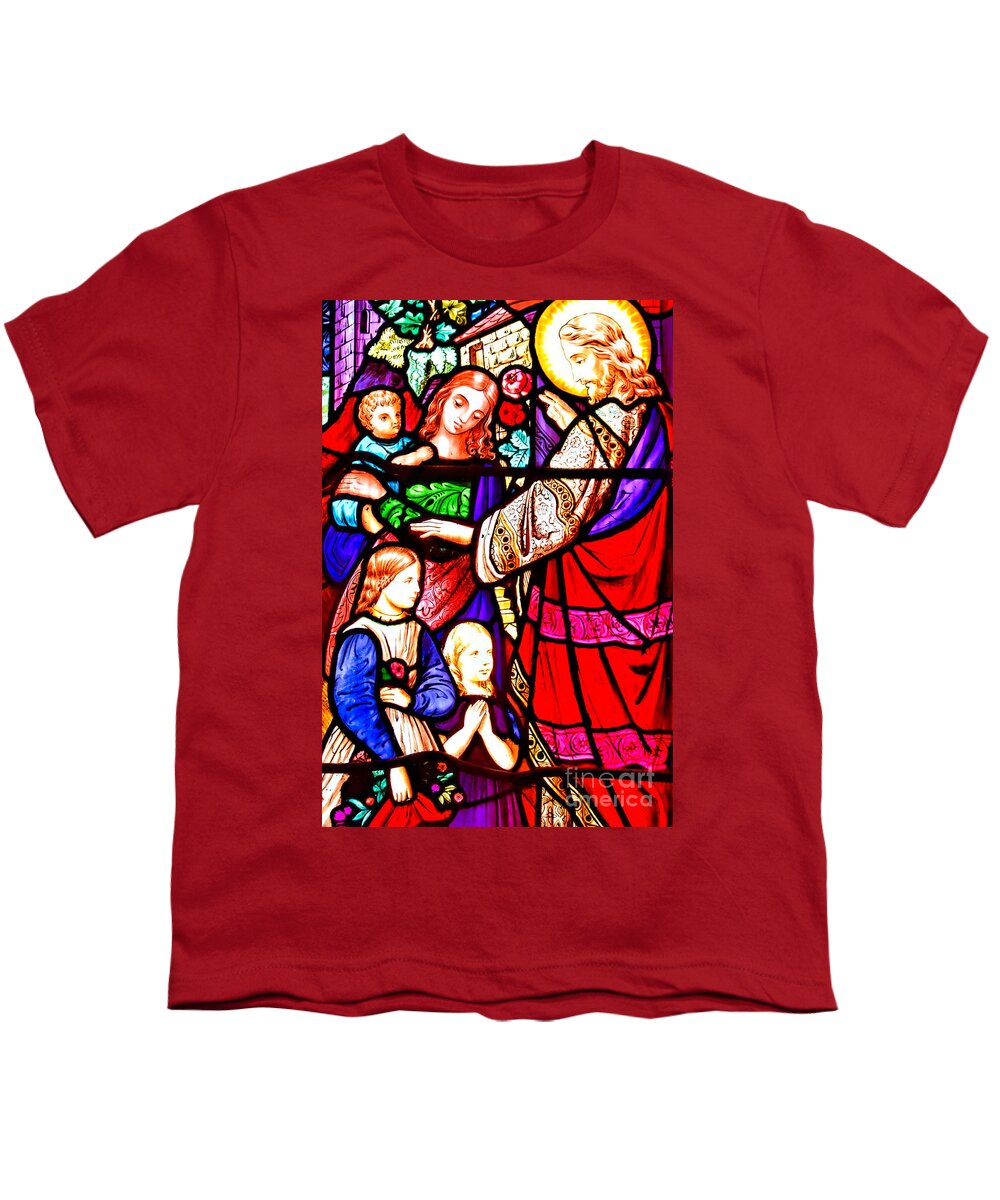 Jesus Youth T-Shirt featuring the photograph Jesus Love to Children by Munir Alawi