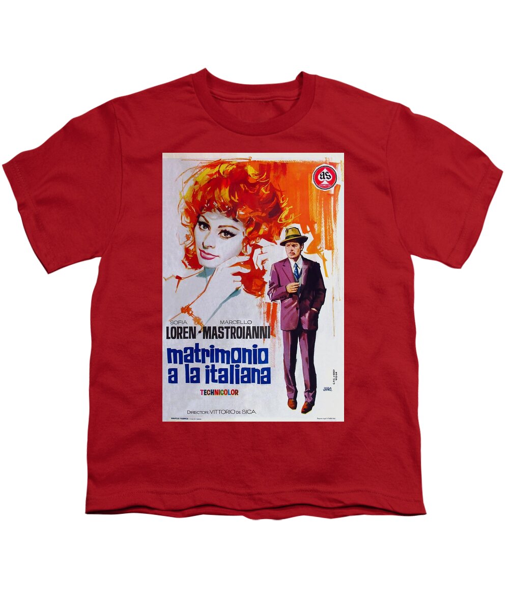 Synopsis Youth T-Shirt featuring the mixed media ''Marriage Italian Style'', 1964 - art by Jano by Movie World Posters