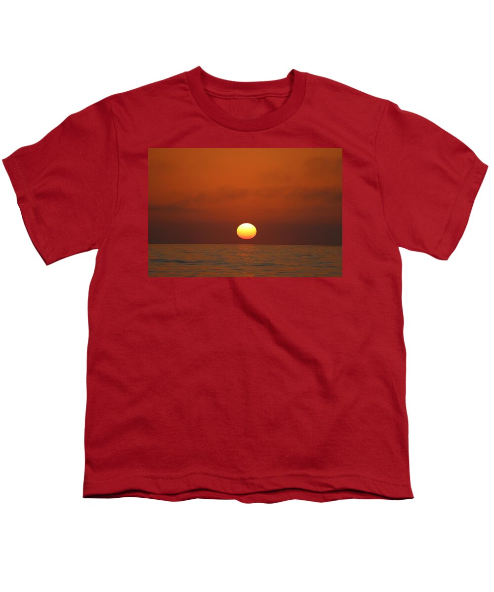 Sunset Youth T-Shirt featuring the photograph Sunset 5 by Mingming Jiang