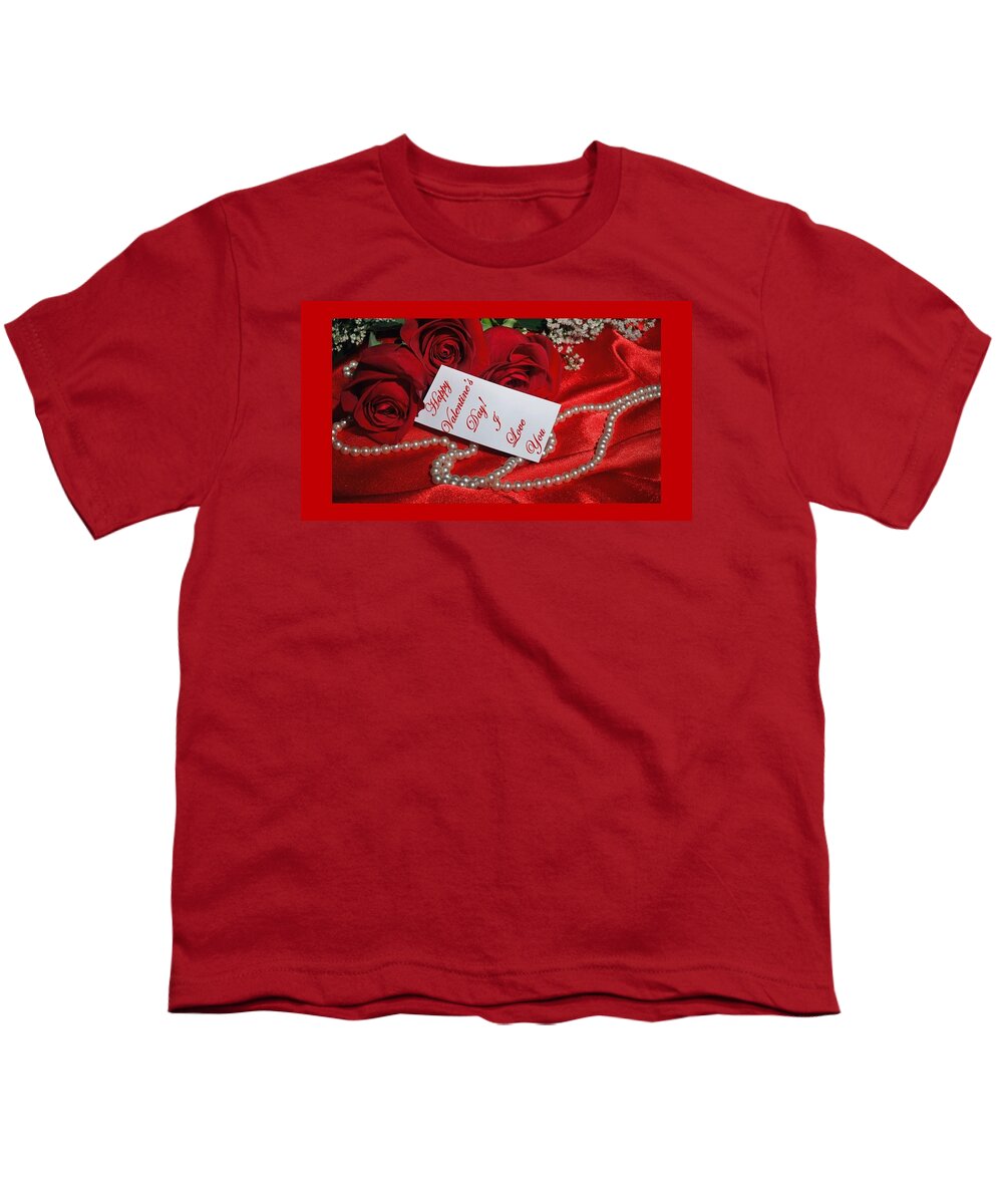 Valentine Youth T-Shirt featuring the photograph Valentine's Day Love by Nancy Ayanna Wyatt