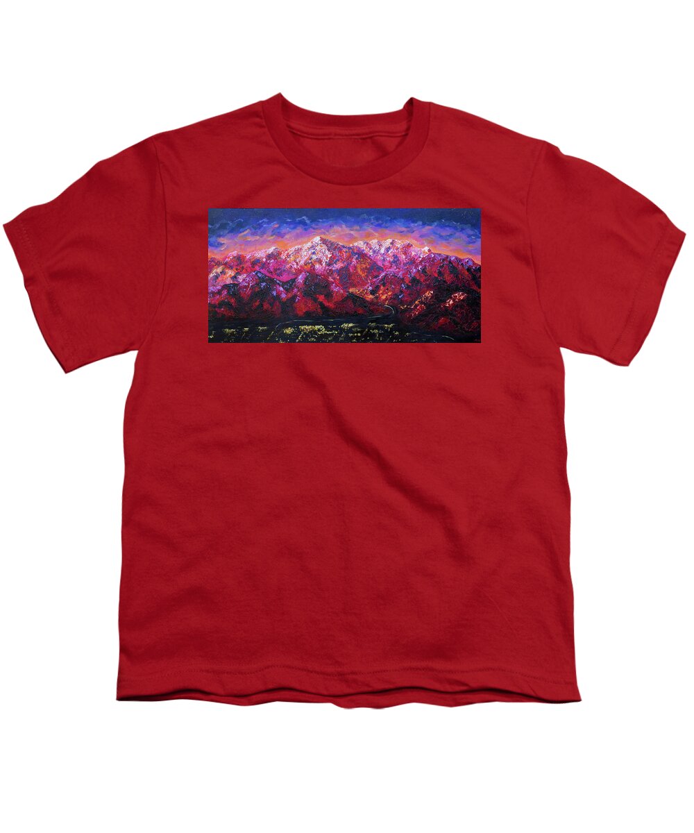 Mountain Youth T-Shirt featuring the painting What Dreams May Come by Ashley Wright