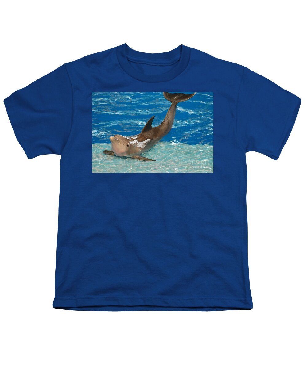 Dolphin Youth T-Shirt featuring the photograph Bottlenose Dolphin by DejaVu Designs