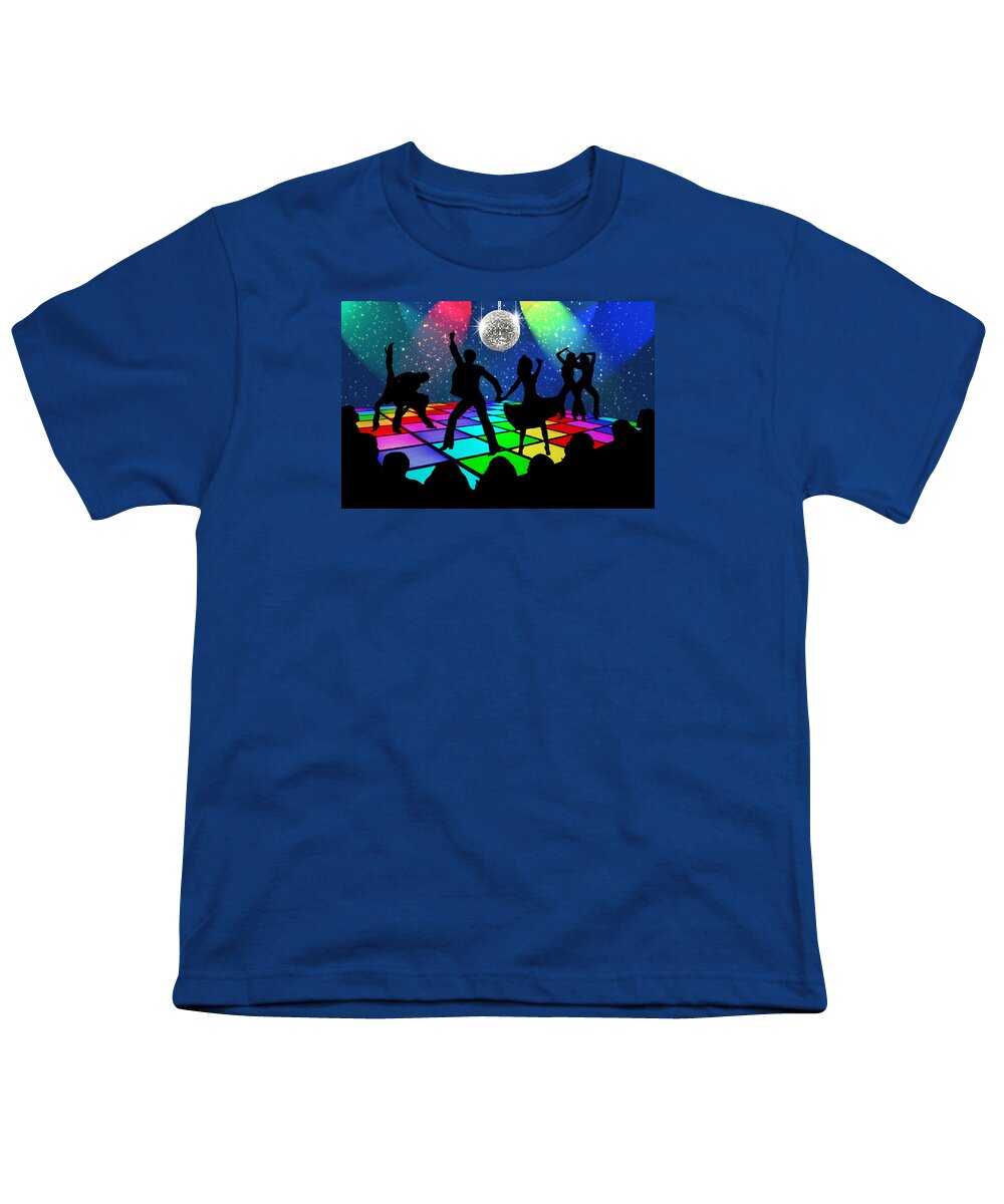 Disco Youth T-Shirt featuring the digital art Disco Fever by Nina Bradica