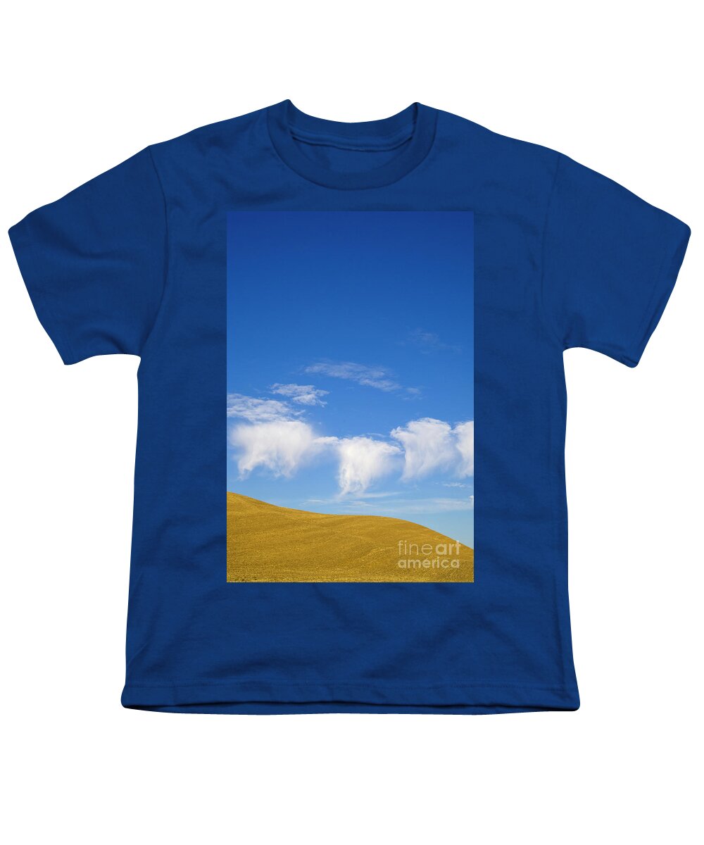 00431173 Youth T-Shirt featuring the photograph Harvested Wheat Fields Palouse Hills by Yva Momatiuk John Eastcott