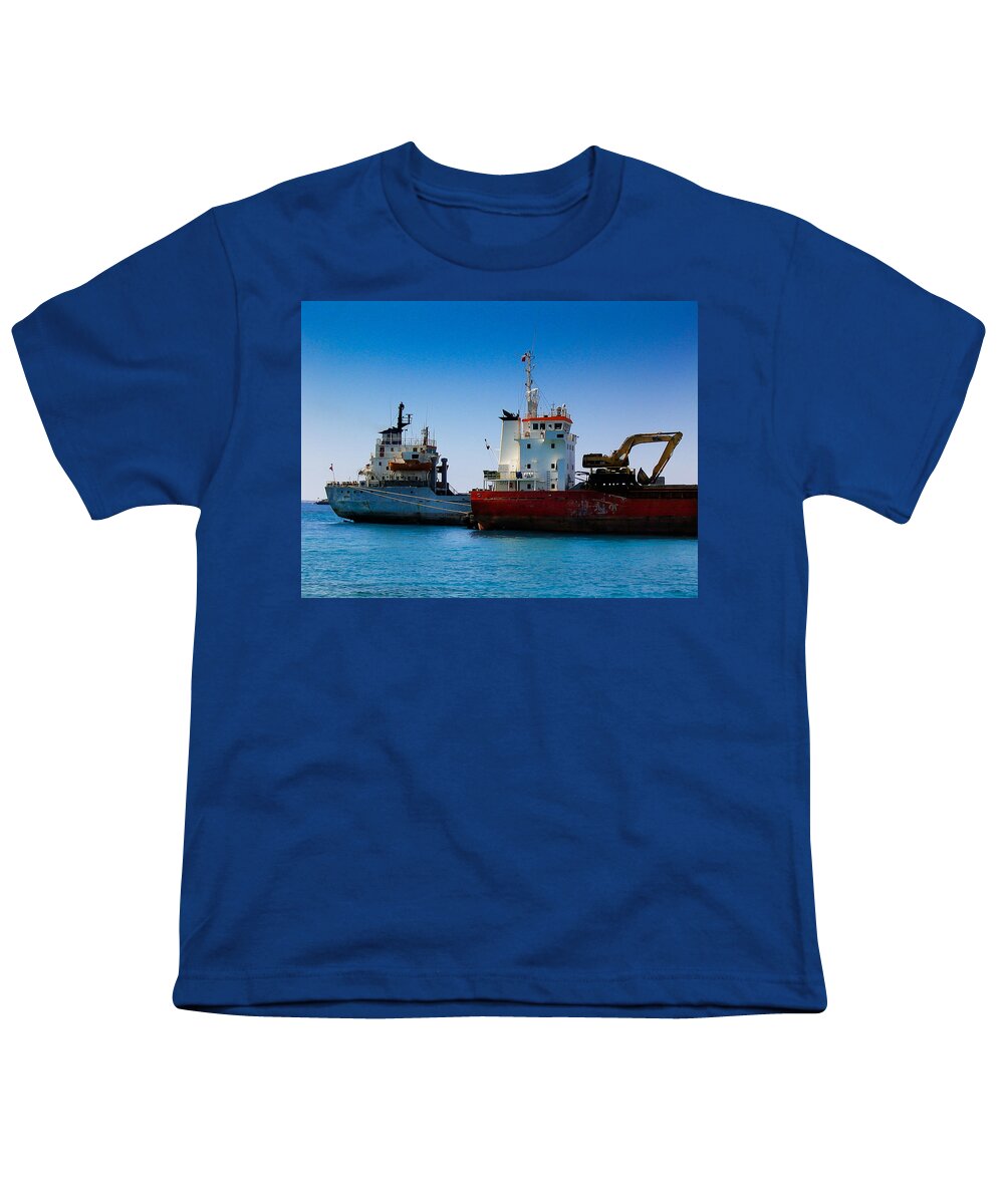 Ships Youth T-Shirt featuring the photograph Old Ships by Kevin Desrosiers