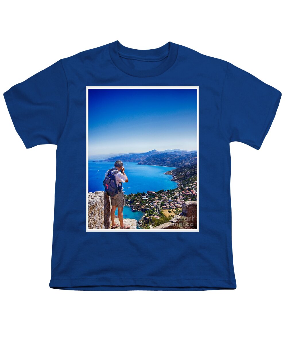Photographer Youth T-Shirt featuring the photograph Photographer inspired by beauty by Stefano Senise