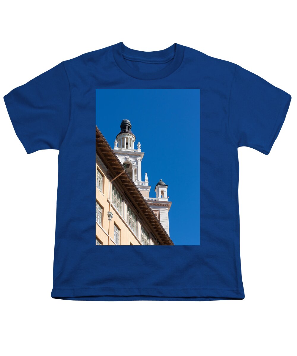 Biltmore Youth T-Shirt featuring the photograph Coral Gables Biltmore Hotel Tower by Ed Gleichman