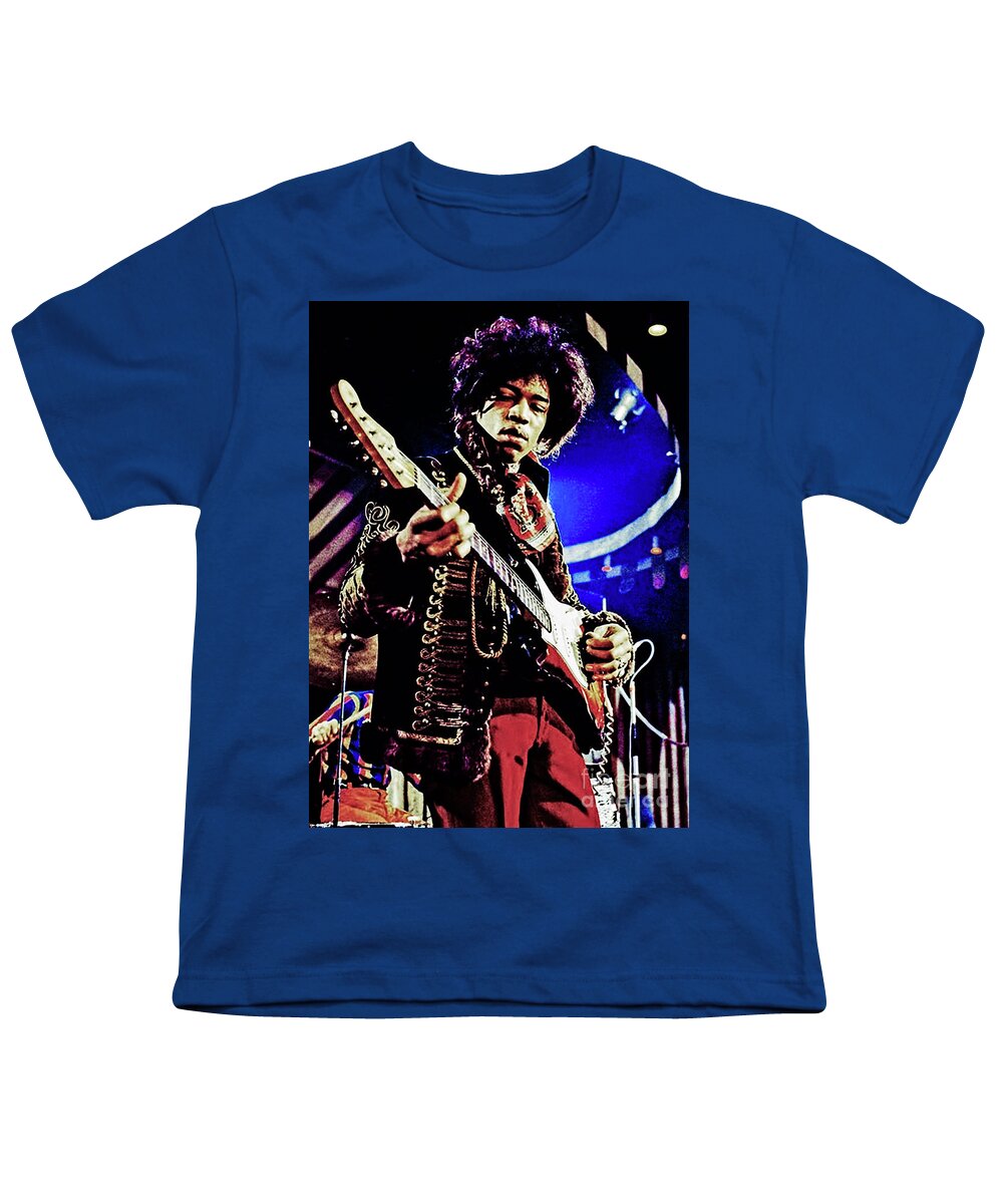 Jimi Hendrix Youth T-Shirt featuring the photograph Jimi Hendrix #3 by Doc Braham