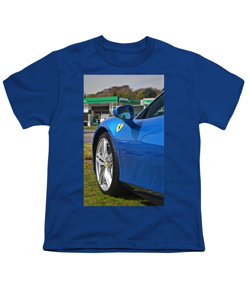 Ferrari Youth T-Shirt featuring the photograph Ferrari 488 Spider #3 by Sportscars OfBelgium