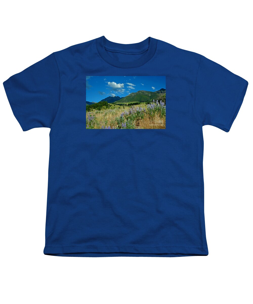 Absaroka Youth T-Shirt featuring the photograph Absaroka Beartooth Landscape by Nick Boren