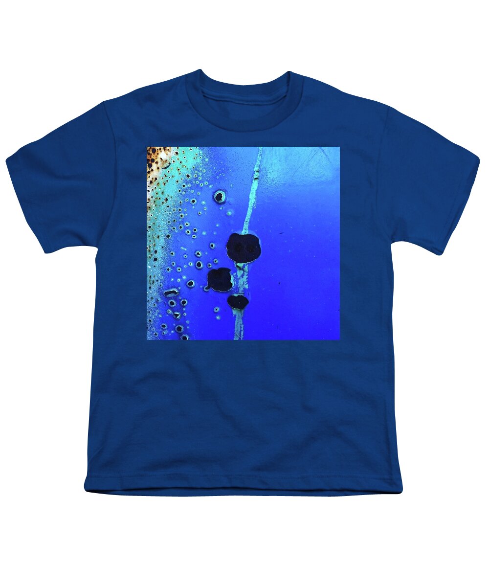 Blue Youth T-Shirt featuring the photograph Abstract #blue #green #urban by Ginger Oppenheimer