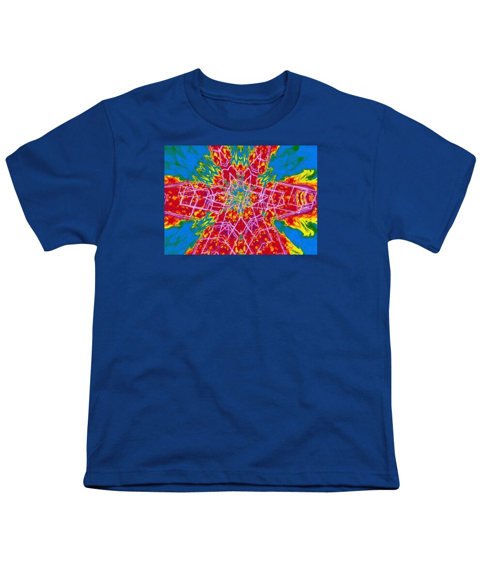 Abstract Youth T-Shirt featuring the digital art Abstract Visuals - Mystic Space by Charmaine Zoe