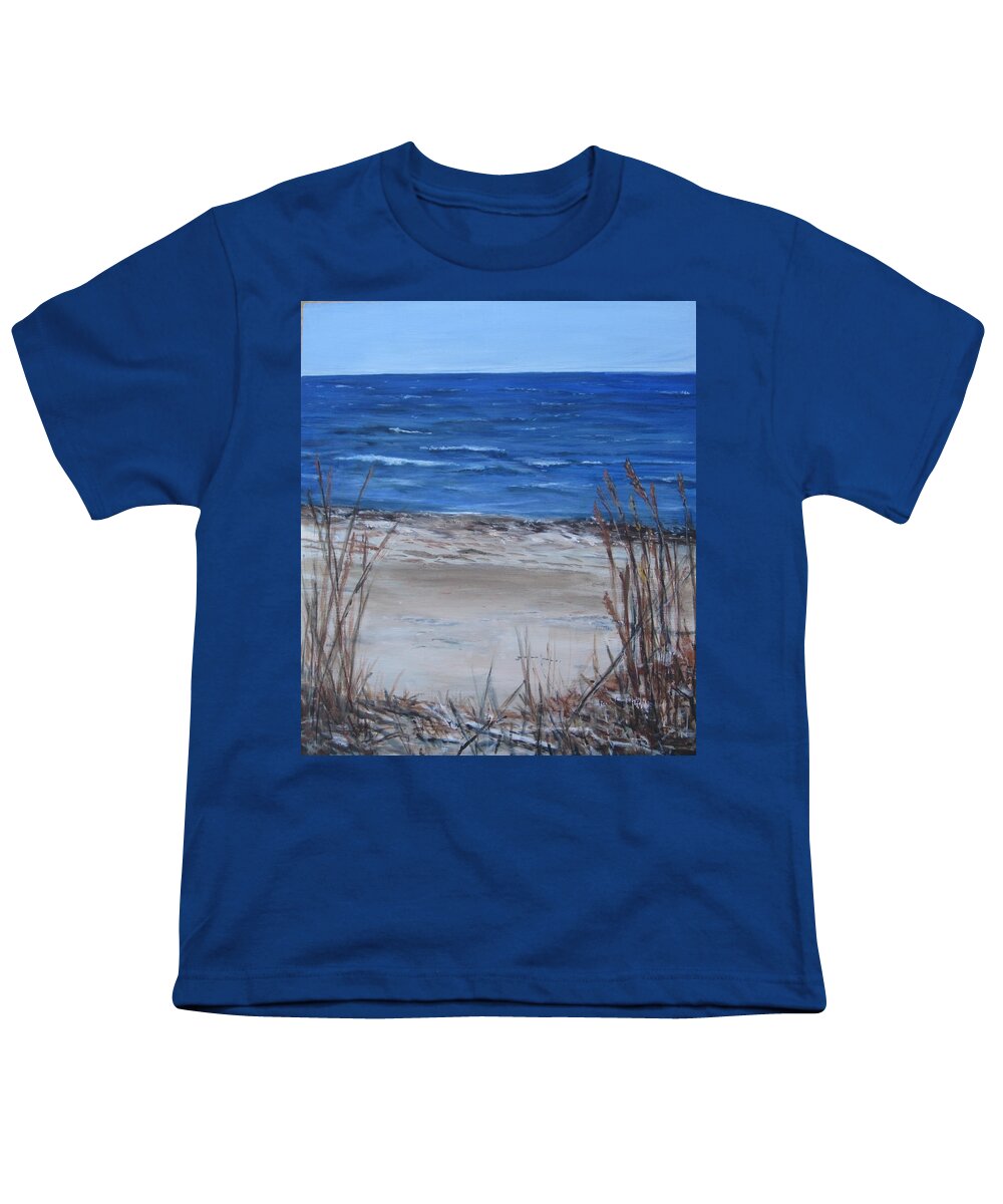 Beach Youth T-Shirt featuring the painting Another View of East Point Beach by Paula Pagliughi