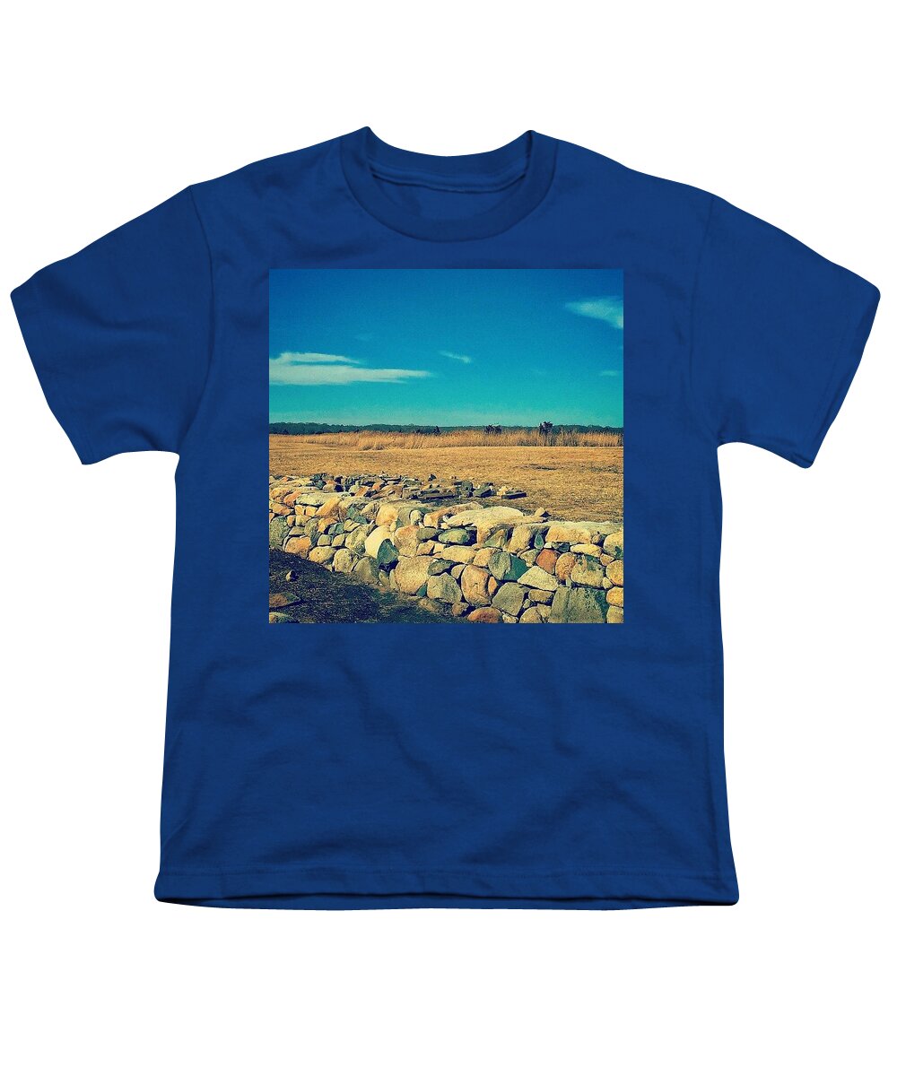 Farm. Land Youth T-Shirt featuring the photograph Farmland Scene by Kate Arsenault 