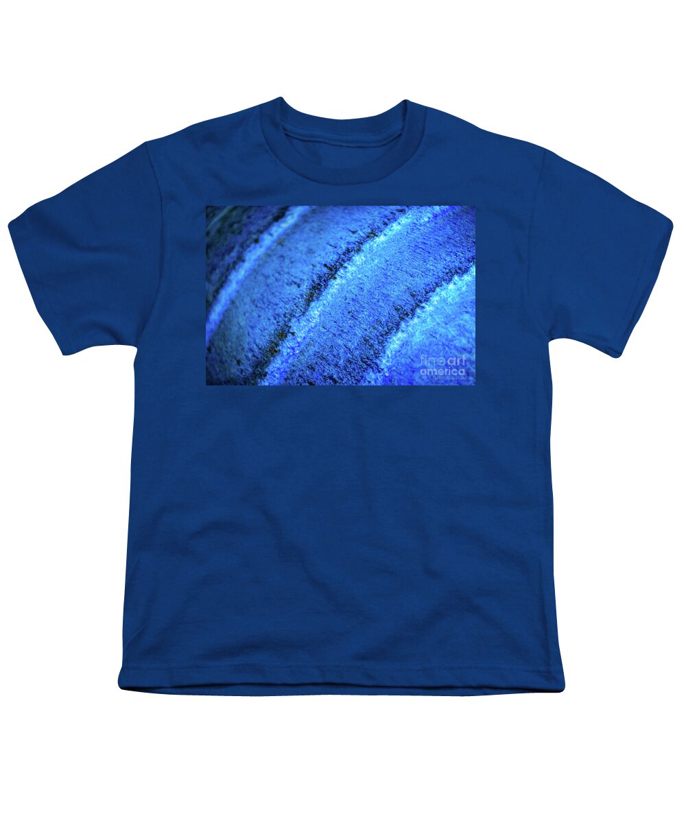 Abstract Youth T-Shirt featuring the photograph Blue Curves by Todd Blanchard
