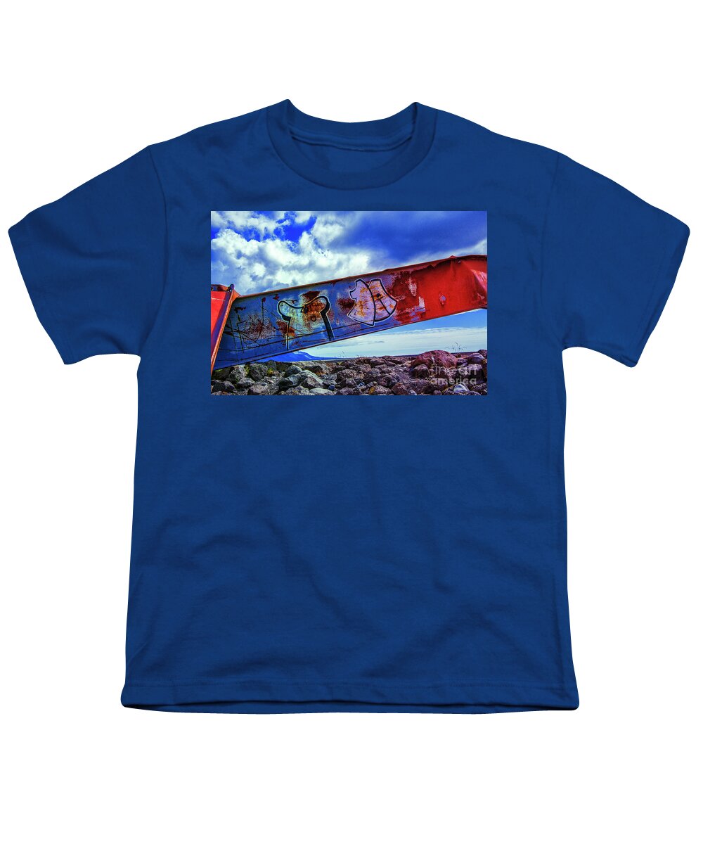 Iceland Volcano Eruptions Youth T-Shirt featuring the photograph Broken Steele by Rick Bragan