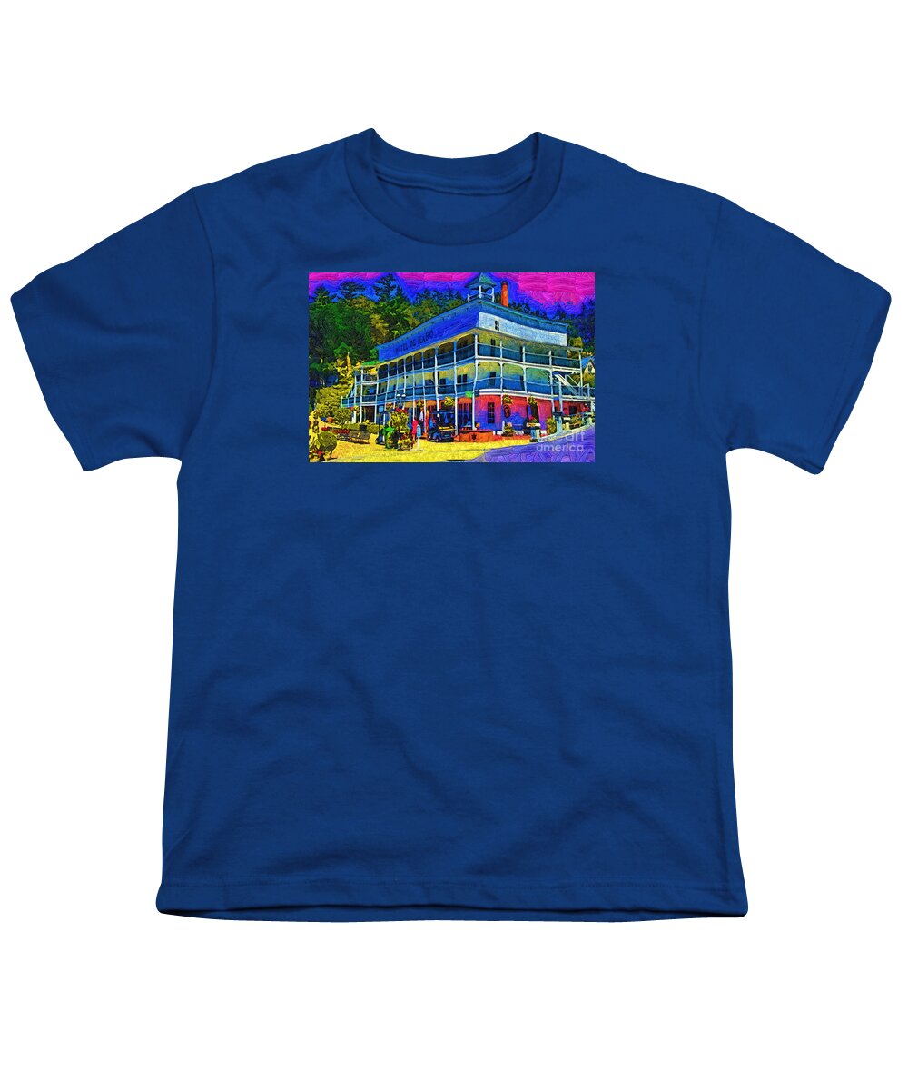 Roche-harbor Youth T-Shirt featuring the digital art Hotel De Haro by Kirt Tisdale
