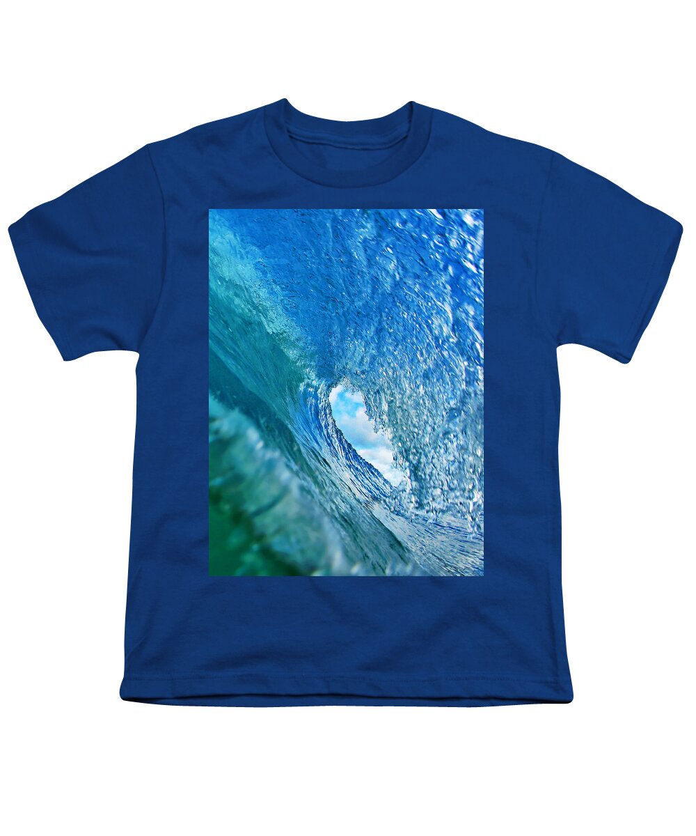 Pipeline Youth T-Shirt featuring the photograph Inside the Pipeline II by Paul Topp