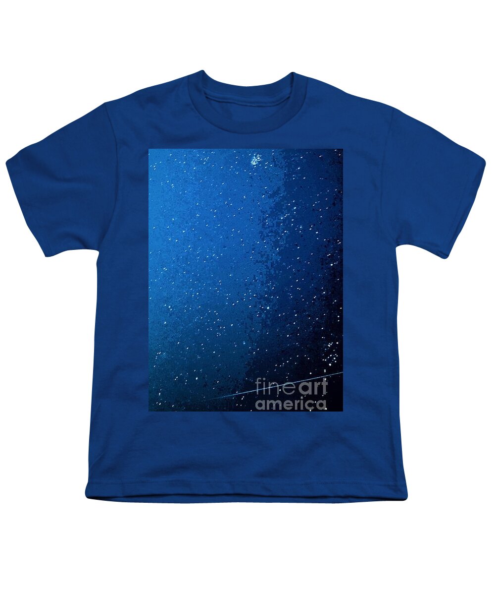 Orionid Meteor Shower Youth T-Shirt featuring the photograph Meteor Flirting by Angela J Wright