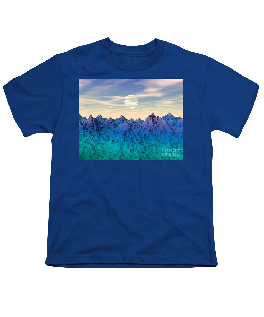 Alien World Youth T-Shirt featuring the digital art Mysterious World by Phil Perkins