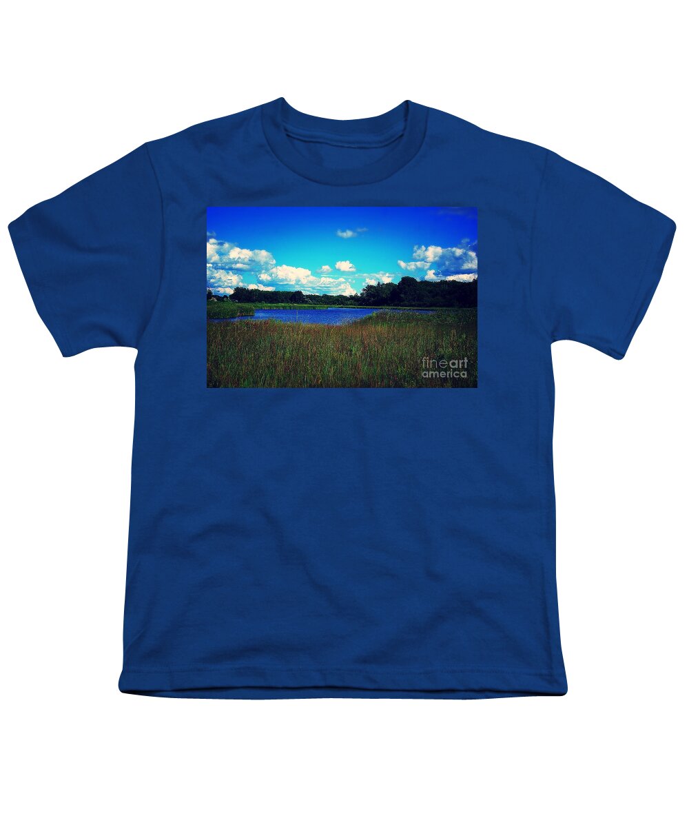 Landscape Youth T-Shirt featuring the photograph Prairie Lake by Frank J Casella