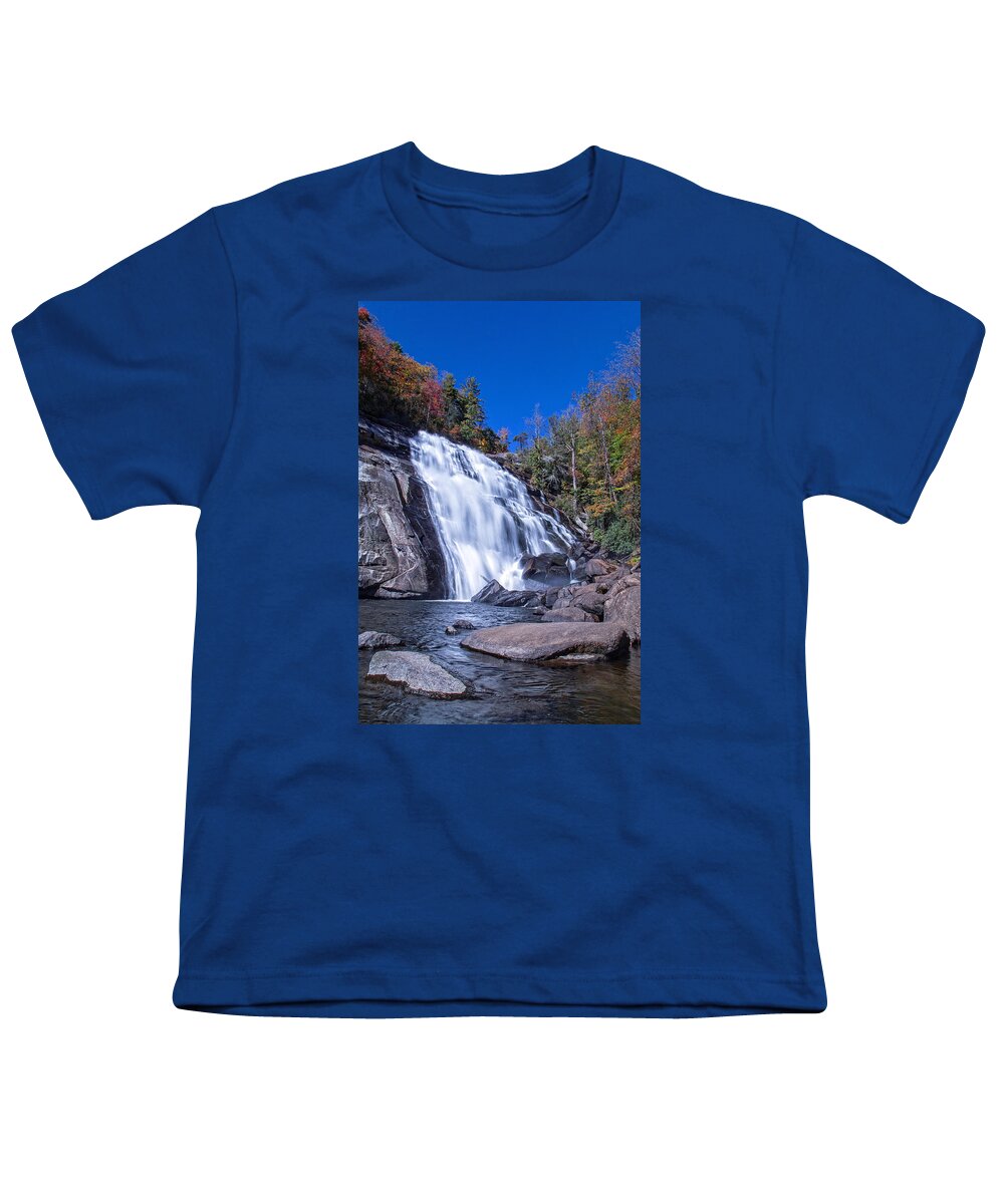 Pisgah Youth T-Shirt featuring the photograph Rainbow Falls, NC by Alan Raasch