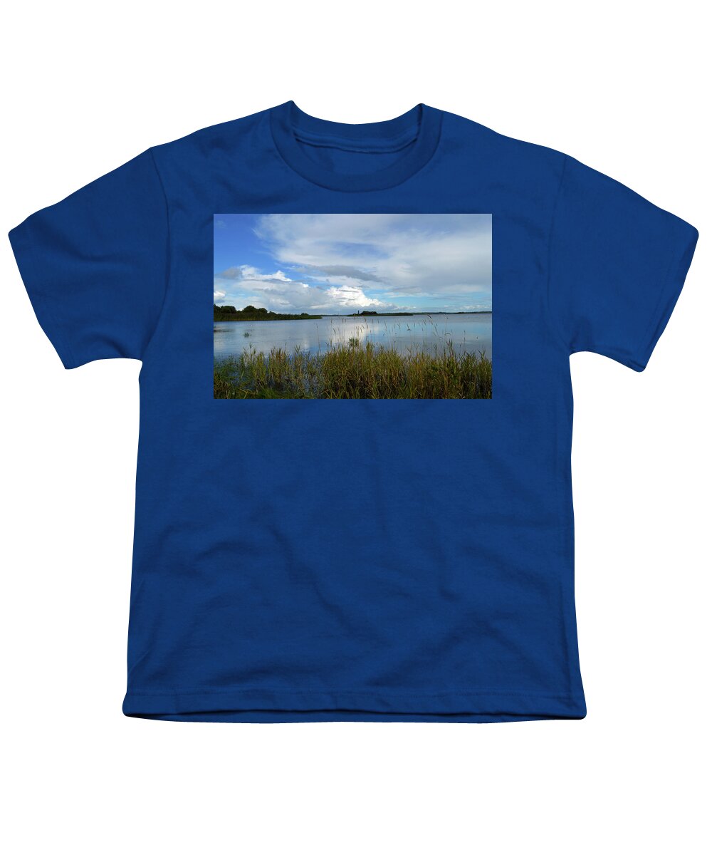 Ireland Youth T-Shirt featuring the photograph River Shannon At Hodson Bay. by Terence Davis