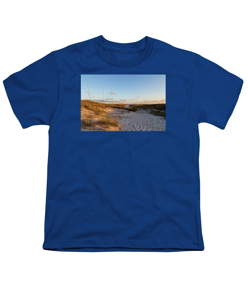 Beach Youth T-Shirt featuring the photograph Sand Dunes by Lorraine Baum