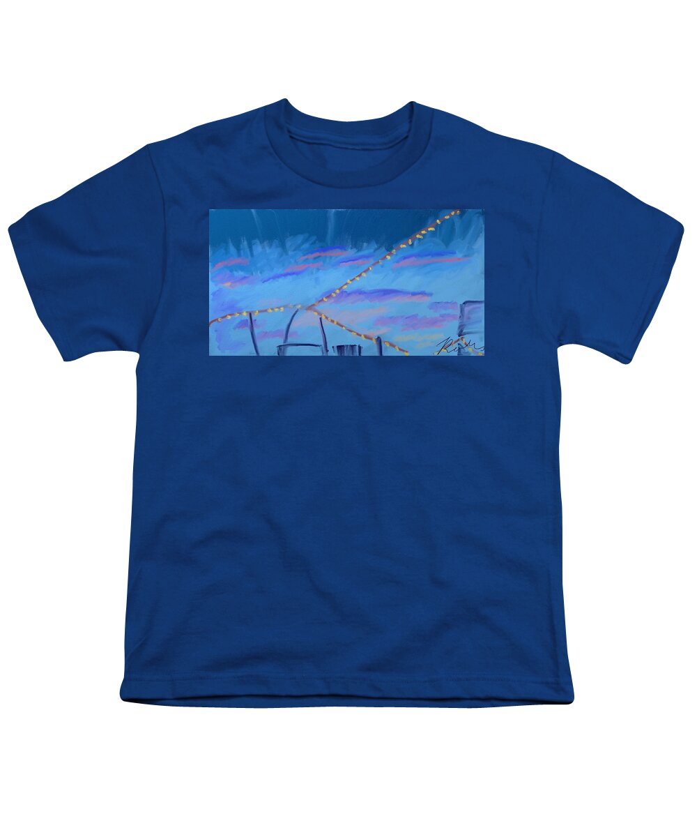 Sky Youth T-Shirt featuring the digital art Sky Lights by Robee B