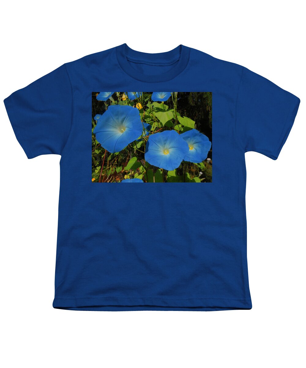 Flowers Youth T-Shirt featuring the photograph The Glory Of Morning by Carrie Skinner