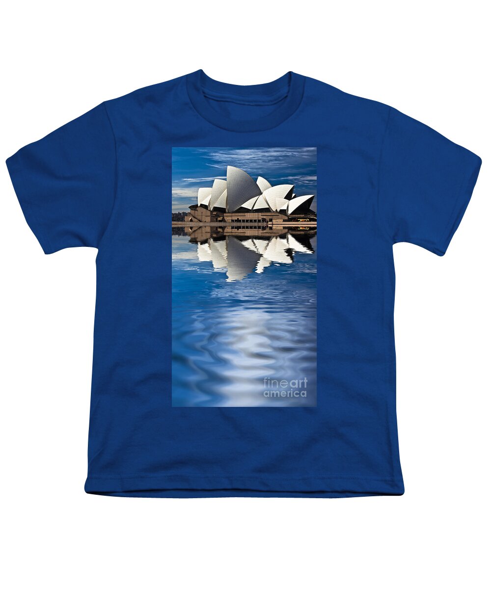 Sydney Opera House Sydney Harbour Youth T-Shirt featuring the photograph The iconic Sydney Opera House by Sheila Smart Fine Art Photography