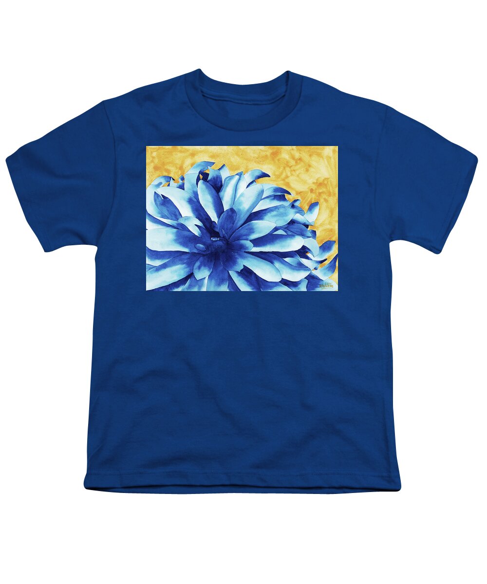 Watercolor Youth T-Shirt featuring the painting Two Tone by Ken Powers