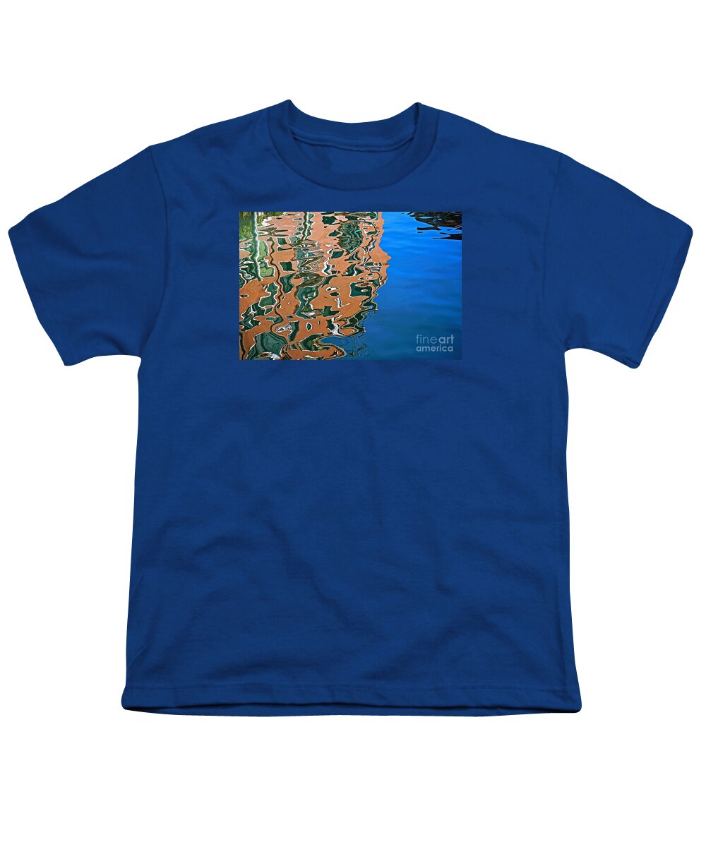 Venice Youth T-Shirt featuring the photograph Venice Canal Reflection by Michael Cinnamond