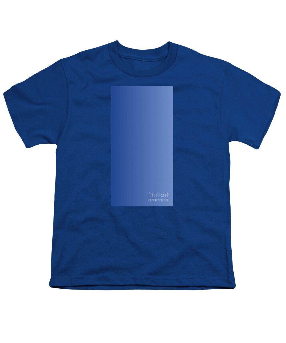 Vertical Youth T-Shirt featuring the digital art Vertical Blu by Matteo TOTARO