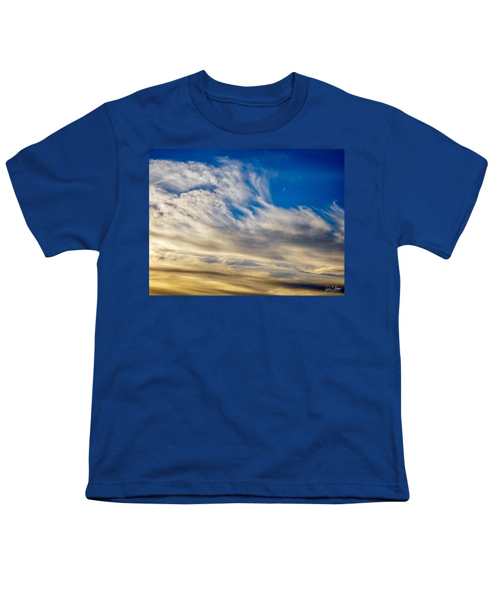 Clouds Youth T-Shirt featuring the photograph Cloud Swirl by Phil S Addis