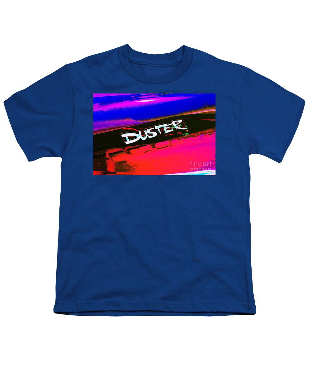 Sales Youth T-Shirt featuring the photograph Duster Logo Mod Poster Art by Jenny Revitz Soper