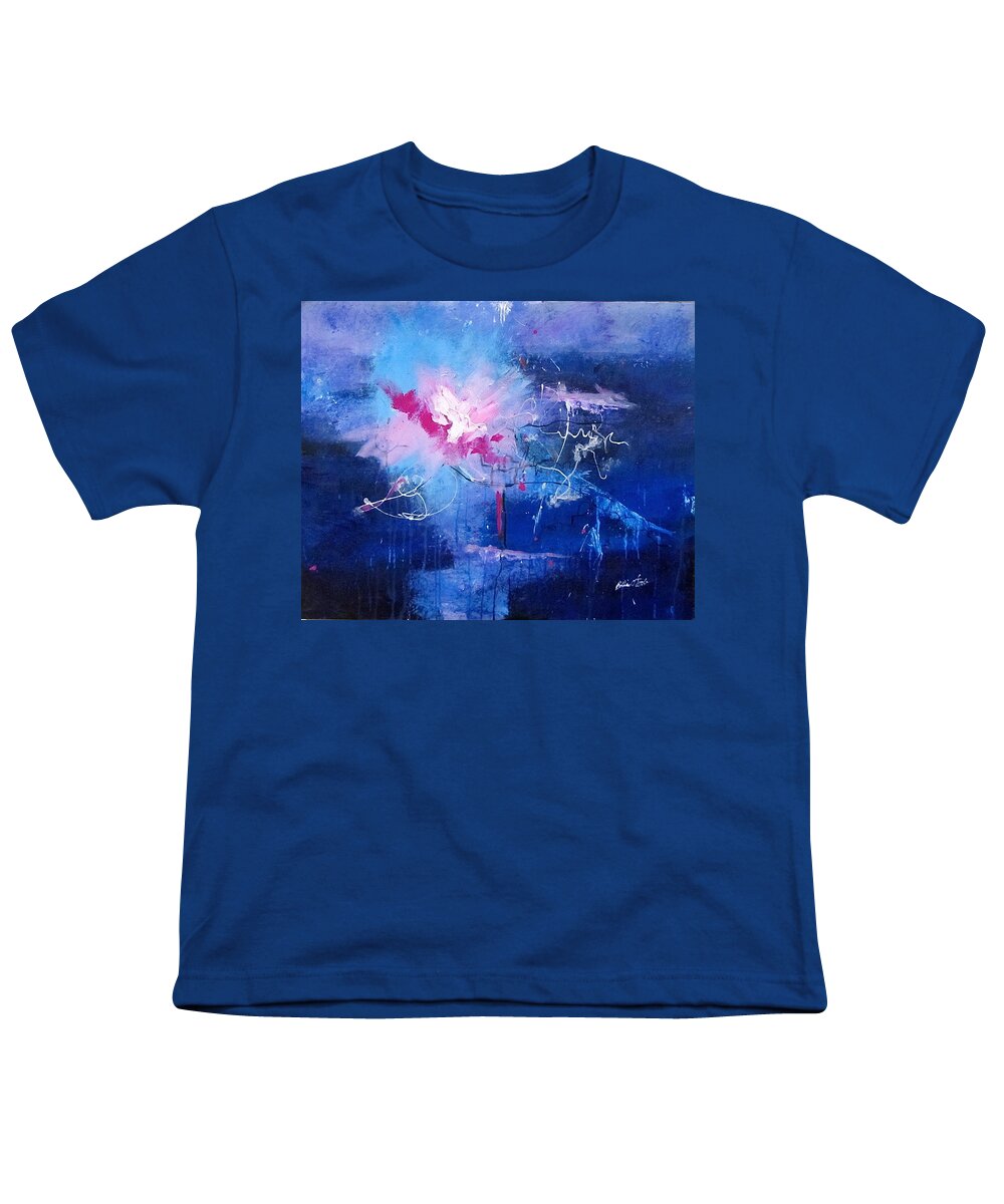 Galaxy Youth T-Shirt featuring the painting To Light The Way by Barbara O'Toole