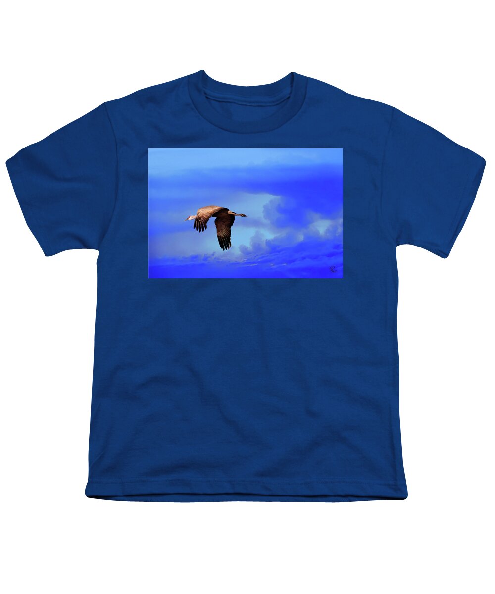 Wildlife Youth T-Shirt featuring the photograph Against The Storm by Robert Harris