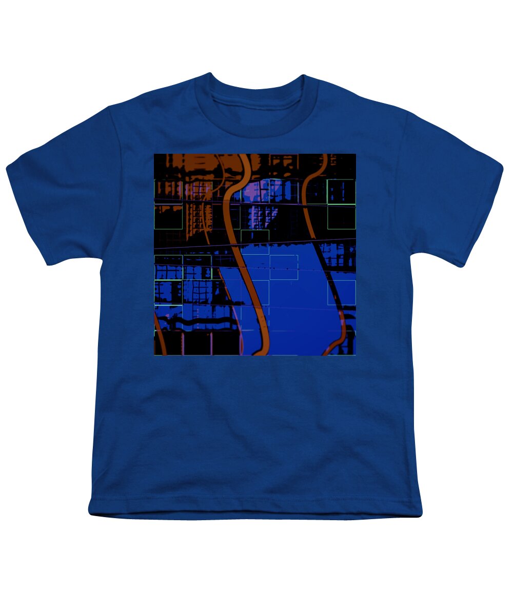 Abstract Youth T-Shirt featuring the digital art Pattern 30 by Marko Sabotin