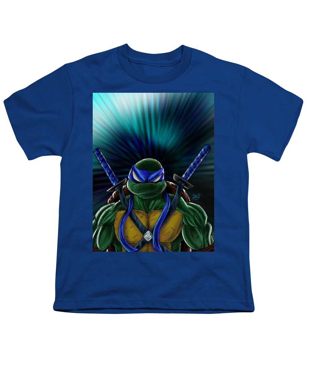 Leonardo - TMNT Youth T-Shirt by Saul Nunez Jr - Pixels
