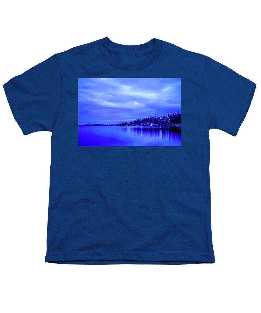 Blue Hour Youth T-Shirt featuring the photograph The Blue Hour by Anamar Pictures