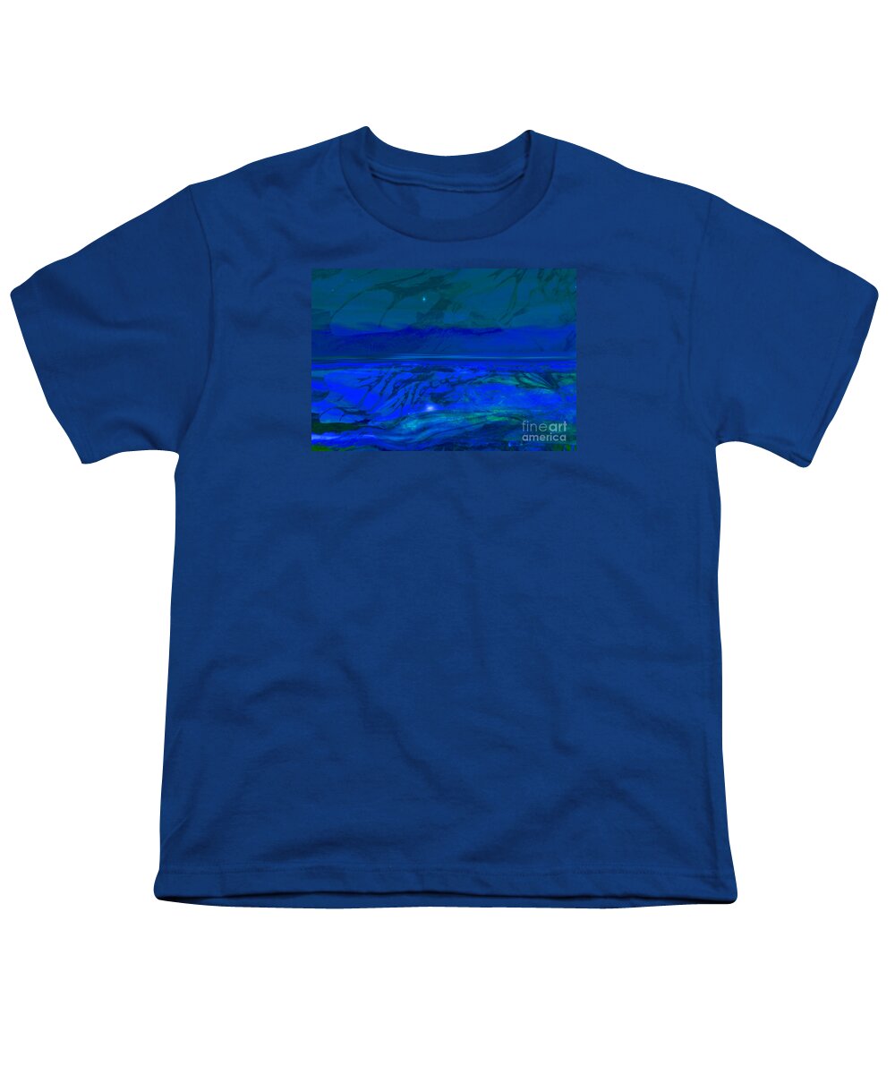 Neurographic Youth T-Shirt featuring the mixed media Tide of My North Star by Zsanan Studio