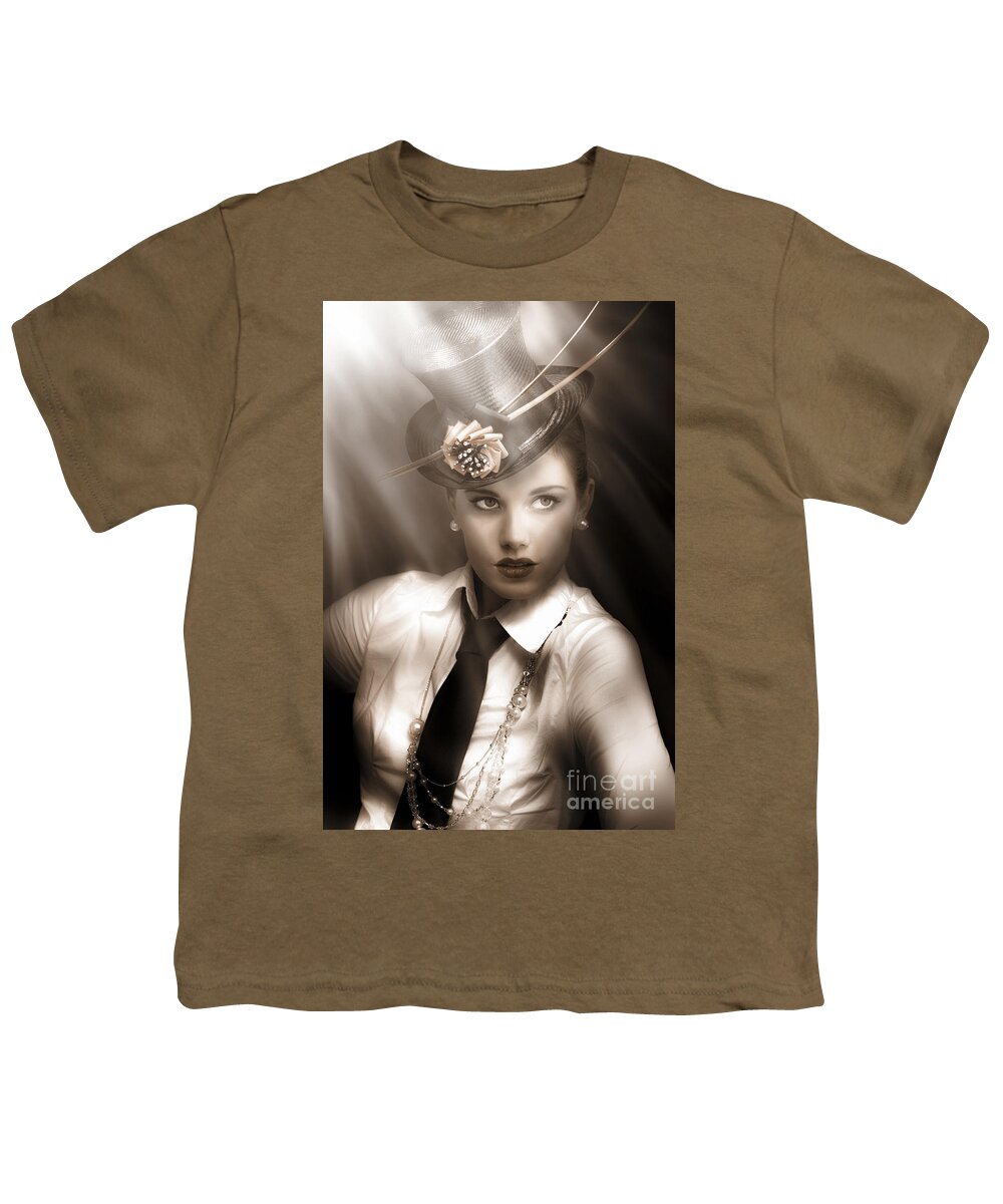 Vintage Youth T-Shirt featuring the photograph Bright Lights Of Broadway by Jorgo Photography